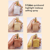 5 Farben Quicksand Highlight Makeup Setting Spray Private Label