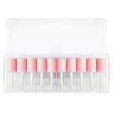 Juego de 10 barras de labios líquidas con tapa rosa mate/brillo de labios