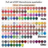 【Free Shipping】Sample Set of 169Pcs Full set of DIY Monochrome eyeshadow & Different kinds of DIY empty Palette