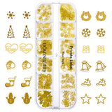 Christmas Theme/Gold Glitter/Nail Art Patches/Cosmetics Patches