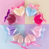 8 Farben Herzförmige Schönheitseier (mit Box) / Make-up-Schwamm Kundenspezifisches Logo