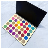 35 Colors Paper Black Eyeshadow Palette - MSmakeupoem.com