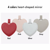 4 colors heart-shaped mirror