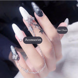 Shimmer Stars Chain Removable False Nail