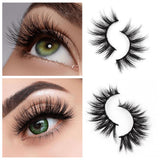 Falsche Wimpern 1 Paar mit quadratischer Goldbox (Nerzhaar)