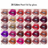 Neutrale 30-Farben-Perlen-Lippenglanz / Lipgloss-Großhandels-Logo-Gewohnheit