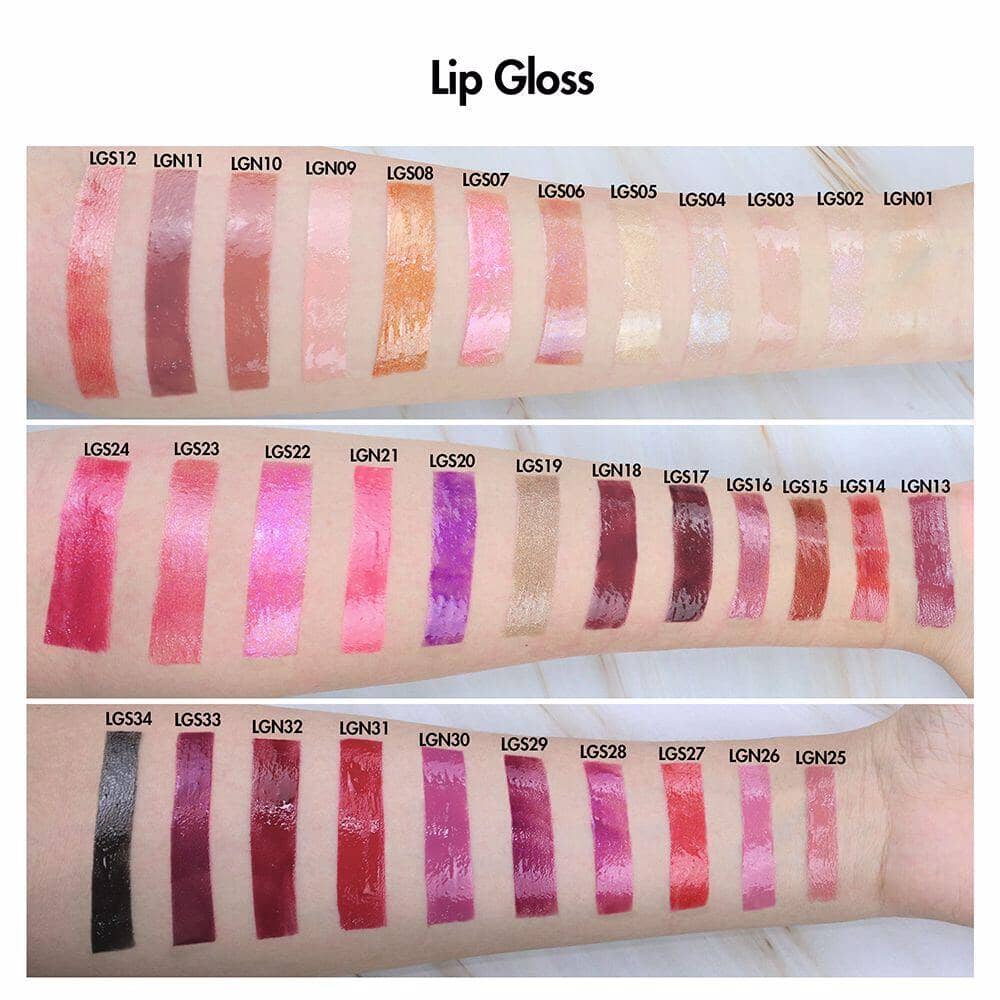 Customized Lipstick / Lip Gloss - Gloss Black Cover & Clear Tube
