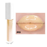 Brillo de labios hidratante de tubo cuadrado blanco de 52 colores (#27-#52)