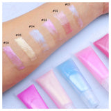 6 Colors Holographic squeeze tube Lip Glosses