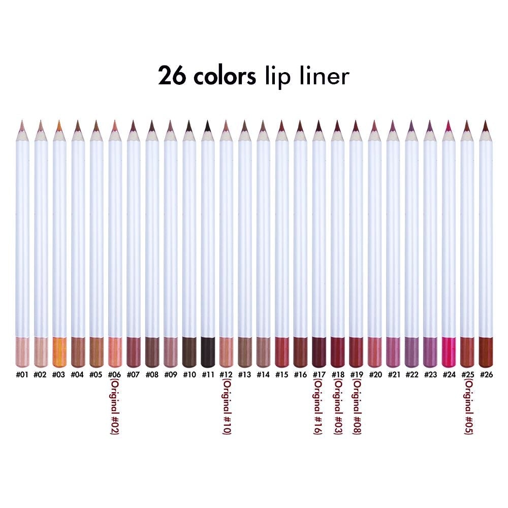 26 color lip liner【30PCS Free Shipping & Free Print Logo】