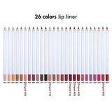 26-farbiger Lippenkonturenstift【30 STÜCKE Kostenloser Versand & kostenloses Drucklogo】