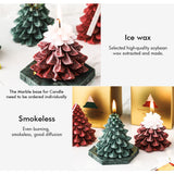 4 tipos de velas de hielo con aroma a árbol de Navidad