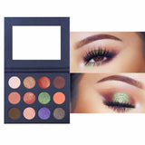 12 Colors Candy Color Black Eyeshadow Palette
