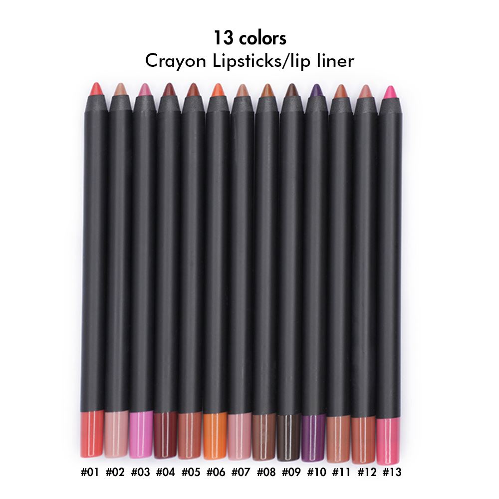 13 colors Crayon Lipsticks/lip liner