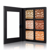 6 Farben Diamond Highlight und Contour Palette