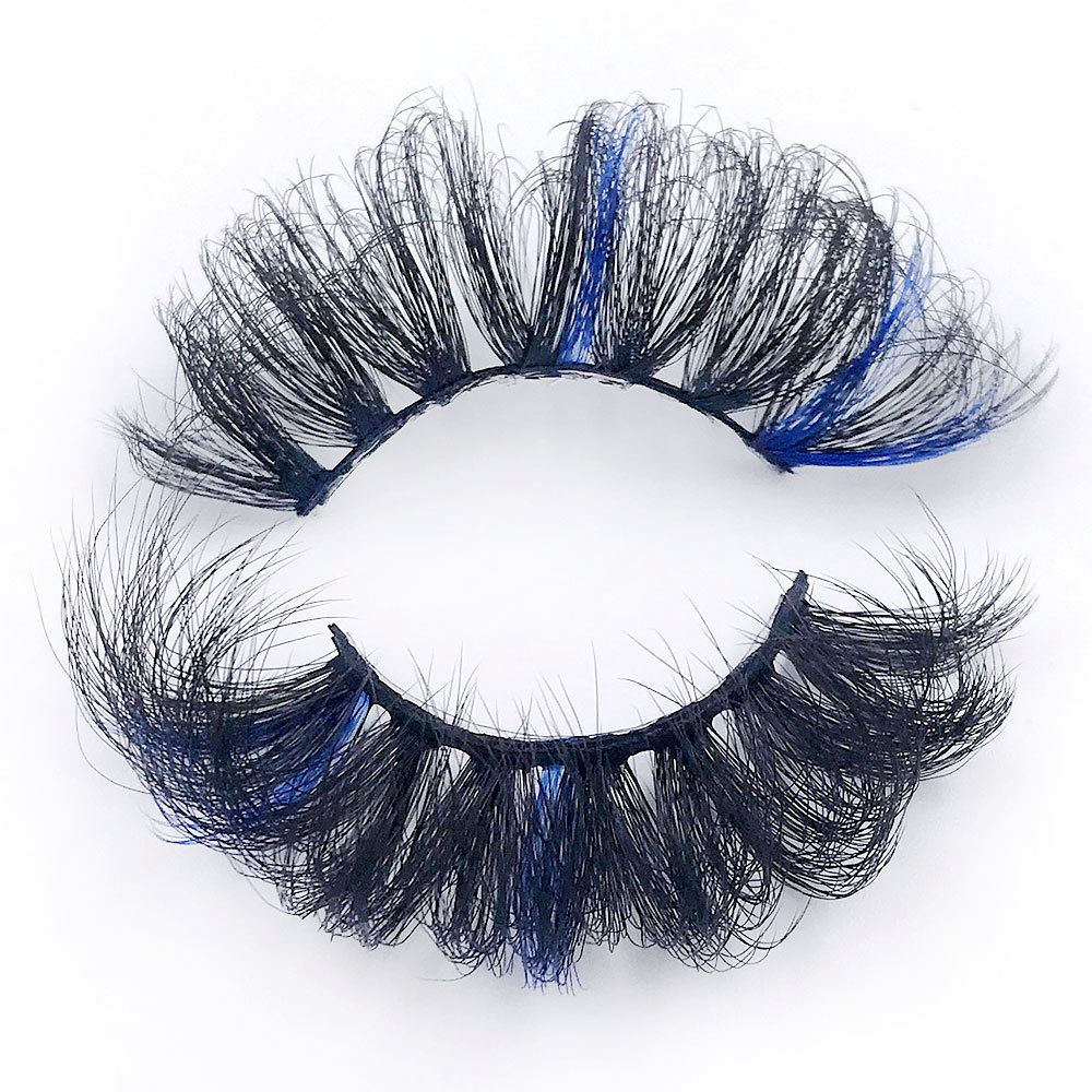 25mm fried hair colorful fluffy exaggerated imitation mink false eyelashes