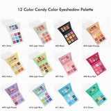 12 Color Candy Color Eyeshadow Palette【50pcs】