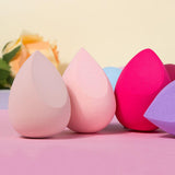 Huevos de belleza en forma de corazón de 8 colores (con caja) / Logotipo personalizado de esponja de maquillaje