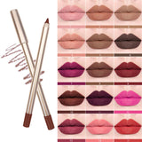 Delineador de labios mate de 12 colores