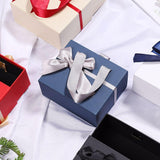 Non-folding White Gift Box with Bow & Boxes for Birthday Party