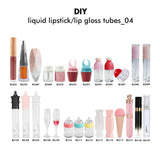 Barra de labios líquida personalizada / Tubo de forma irregular de brillo de labios 04