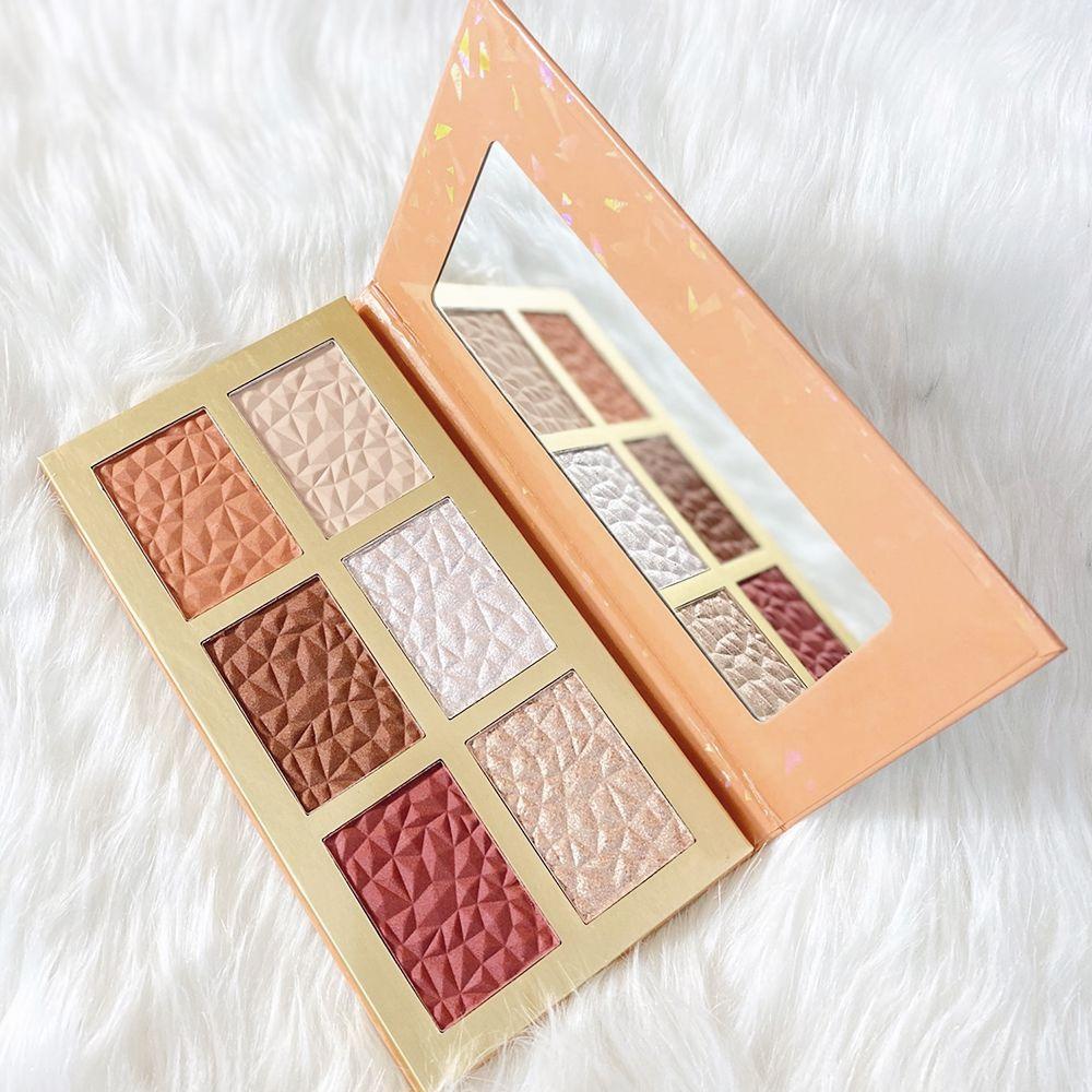 6 Colors Highlight and Blush Palette Private Label & Wholesale Blush Highlight