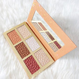 6 couleurs Highlight et Blush Palette Private Label & Wholesale Blush Highlight