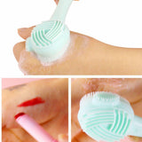 4 Colors Hand-held Silicone Cleansing Brush - MSmakeupoem.com