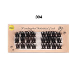 Segmented single-cluster false eyelashes naturally thick