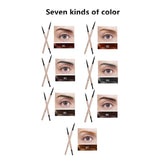 7 colors double-ended golden eyebrow pencil