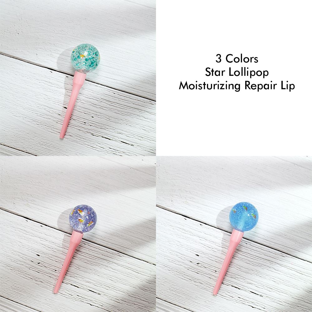 3 Colors Star Lollipop Moisturizing Repair Lip