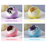 Boule de bain moussant arc-en-ciel aux huiles essentielles 5 couleurs