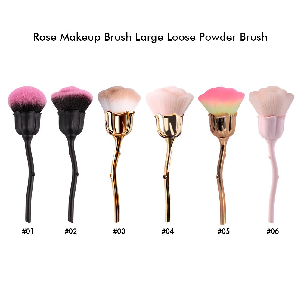 Rose Makeup Brush Large Loose Powder Brush –