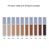 10 colors matte white lid liquid concealer