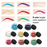 8 Color Bright Color Augenbrauencreme / Augenbrauencreme Private Label