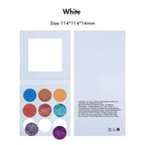 【Free Shipping】Sample Set of 169Pcs Full set of DIY Monochrome eyeshadow & Different Colors of 9 pan DIY empty Palette