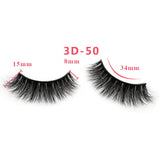 3D Thick Mink Hair False Eyelashes (#26-#50)