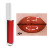 Brillant à lèvres hydratant tube carré blanc 52 couleurs (# 27-# 52)