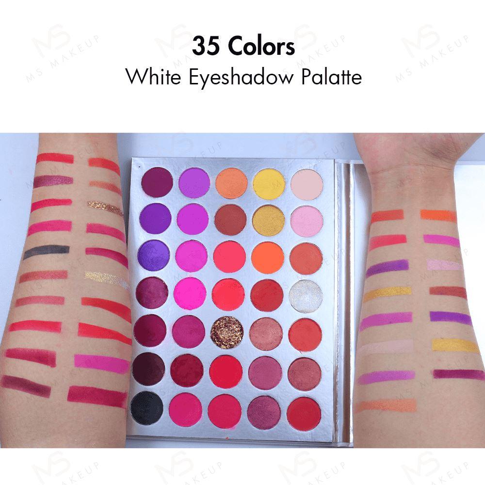 35 colors white eyeshadow palatte（50pcs package） - MSmakeupoem.com