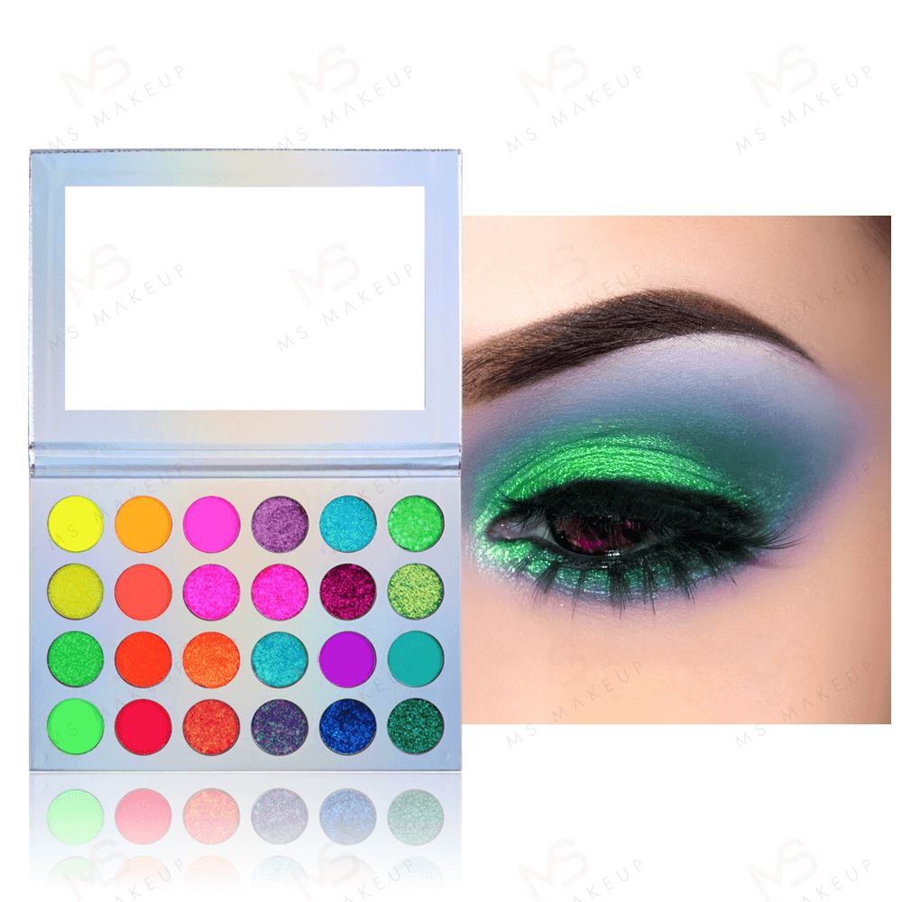 24 Colors Night Luminous Eyeshadow Palette - MSmakeupoem.com