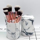 10pcs marble brushes （with holder） - MSmakeupoem.com