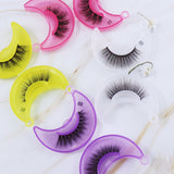 False Eyelashes 1 Pair With Purple Moon  (Mink hair)