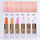 6 color jelly temperature changing lipstick