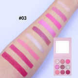 Palette mit 9 hochpigmentierten Lidschatten