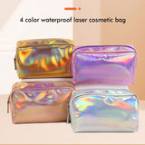 4 color waterproof laser cosmetic bag