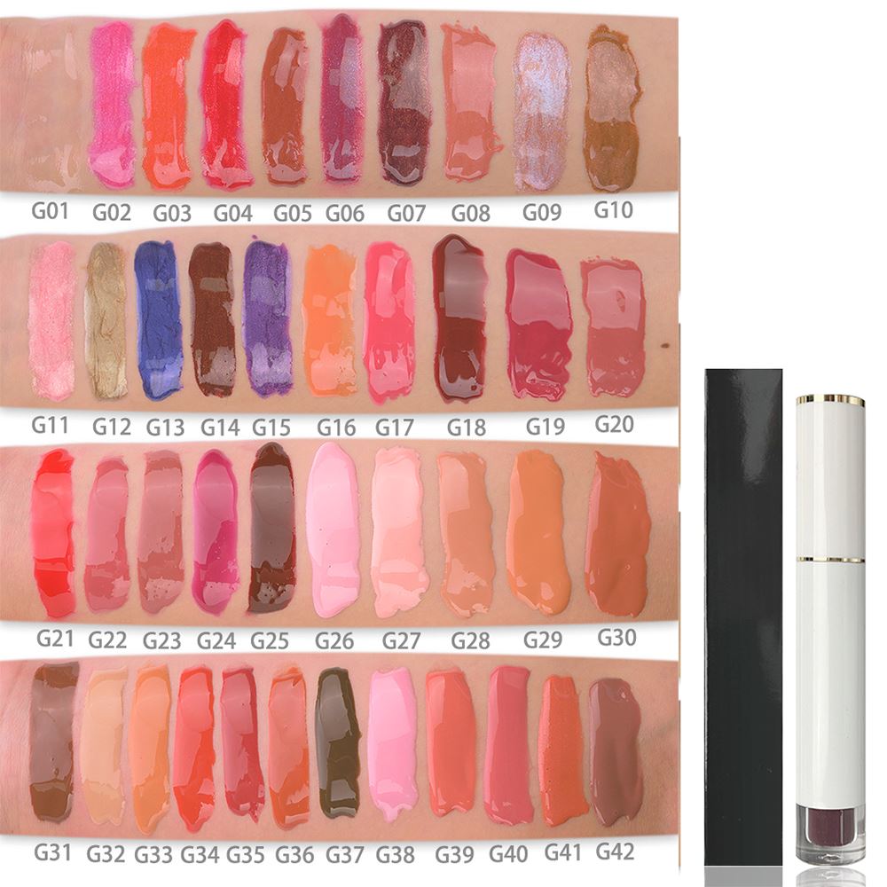 42 colors glossy liquid lip gloss #34-#42