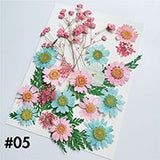 Dried Flower Material Face Stickers