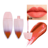 25 colors Pink leaf gradient tube liquid lipstick