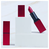 Rouge à lèvres tube carré rouge mat 5 couleurs