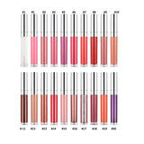 20 colors silver cap round tube moisturizing lip gloss